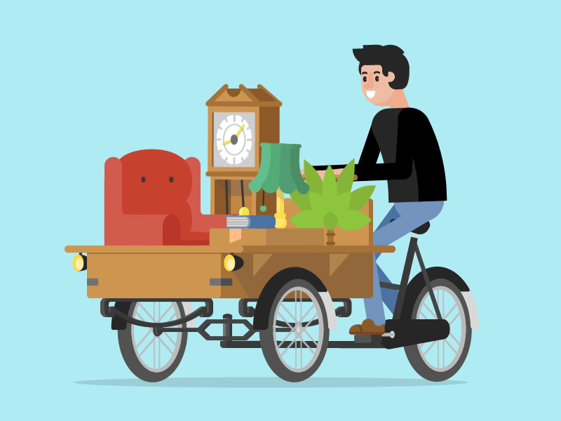 bicicleta em movimento
